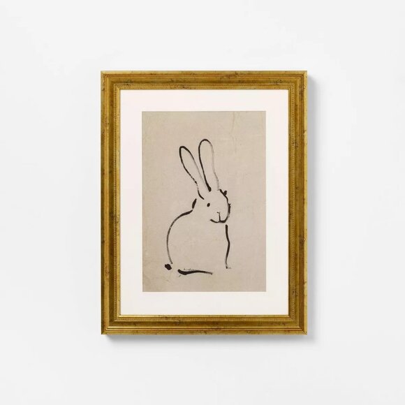 Threshold x Studio McGee 14x18 Bunnies Framed Art - Target Spring Easter 2025 - Picture 1 of 4